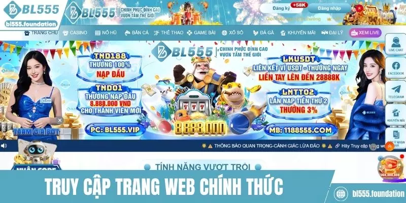 Truy cập đúng website để tránh bị rò rỉ thông tin